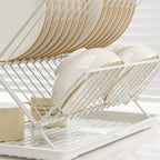 Foldable Bowl Plate Rack Two Colours Set | StorageOZ