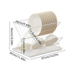Foldable Bowl Plate Rack Two Colours Set | StorageOZ