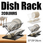Foldable Bowl Plate Rack Two Colours Set | StorageOZ