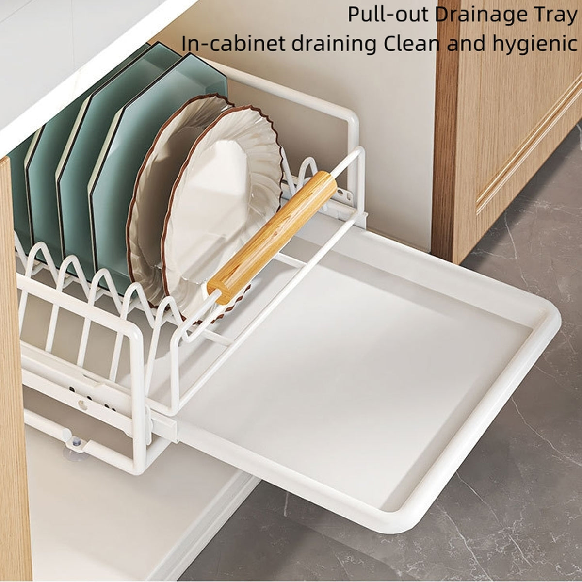 White Pull Out Kitchen Rack Two Styles Set | StorageOZ