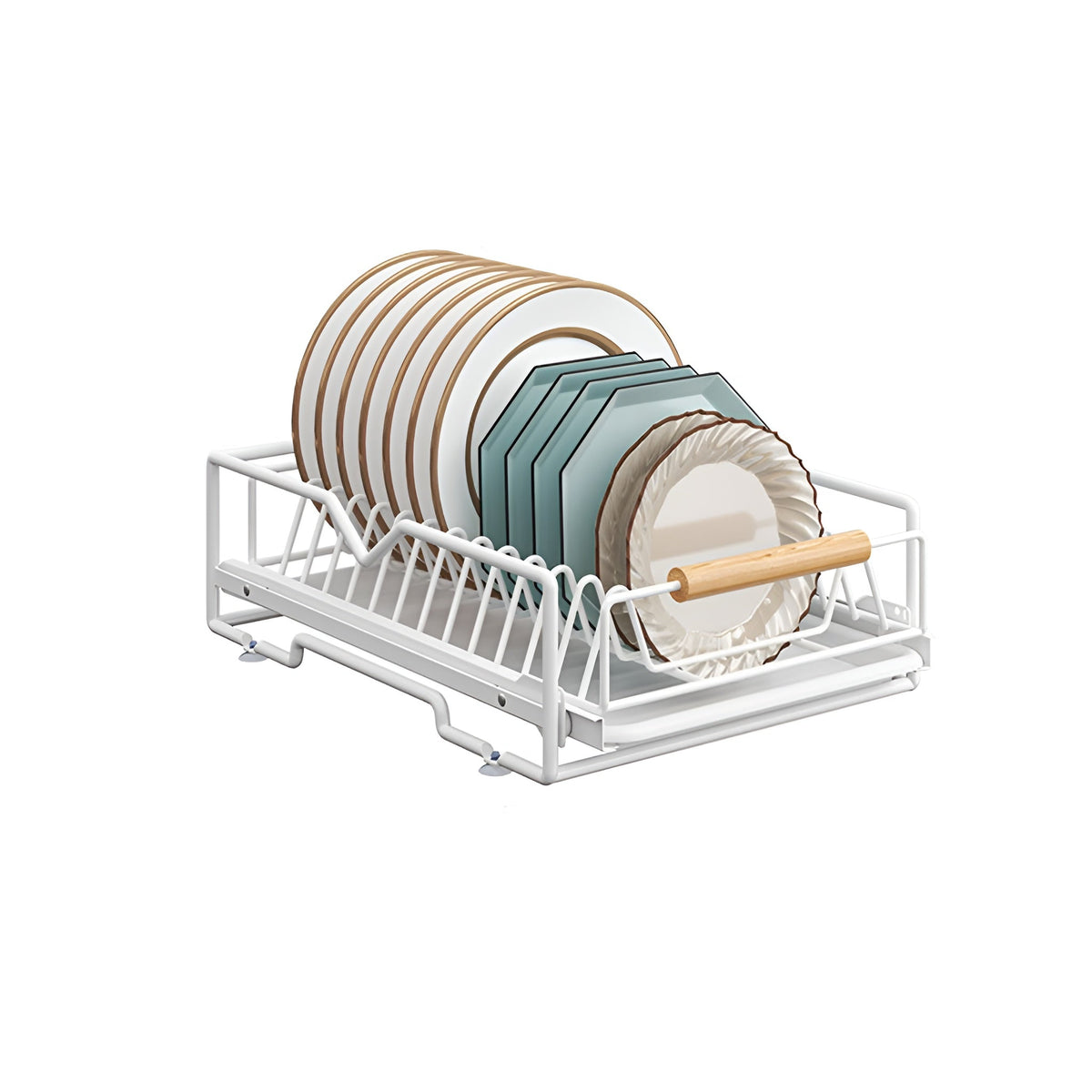 White Pull Out Kitchen Rack Two Styles Set | StorageOZ