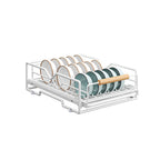 White Pull Out Kitchen Rack Two Styles Set | StorageOZ