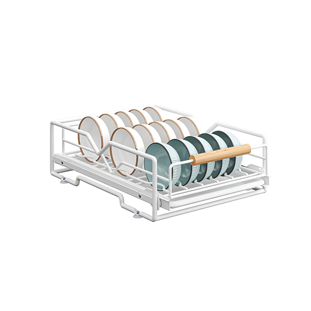 White Pull Out Kitchen Rack Two Styles Set | StorageOZ