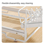 White Pull Out Kitchen Rack Two Styles Set | StorageOZ