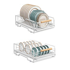 White Pull Out Kitchen Rack Two Styles Set | StorageOZ