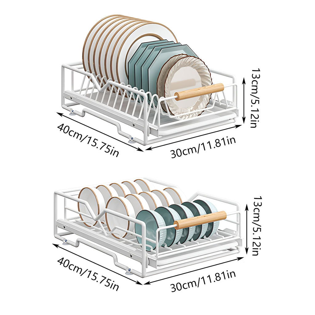 White Pull Out Kitchen Rack Two Styles Set | StorageOZ