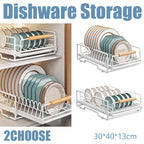 White Pull Out Kitchen Rack Two Styles Set | StorageOZ