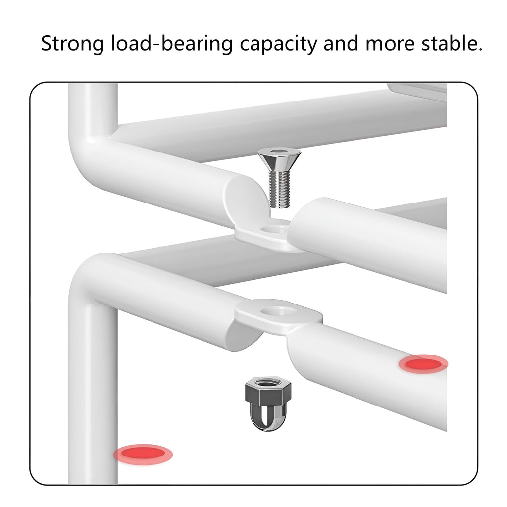 White Pull Out Kitchen Rack Two Styles Set | StorageOZ