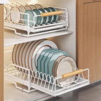White Pull Out Kitchen Rack Two Styles Set | StorageOZ
