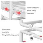 White Pull Out Kitchen Rack Two Styles Set | StorageOZ