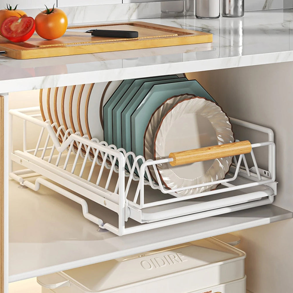 White Pull Out Kitchen Rack Two Styles Set | StorageOZ