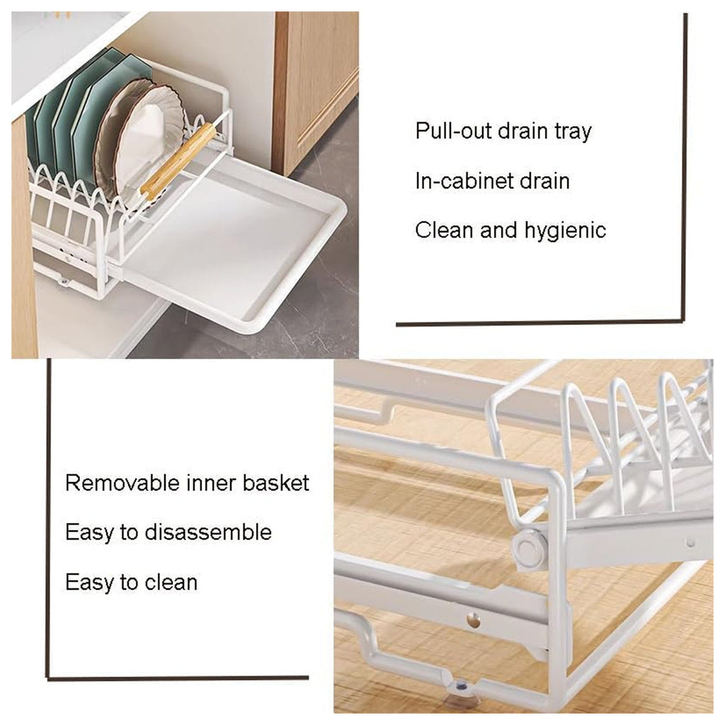 White Pull Out Kitchen Rack Two Styles Set | StorageOZ