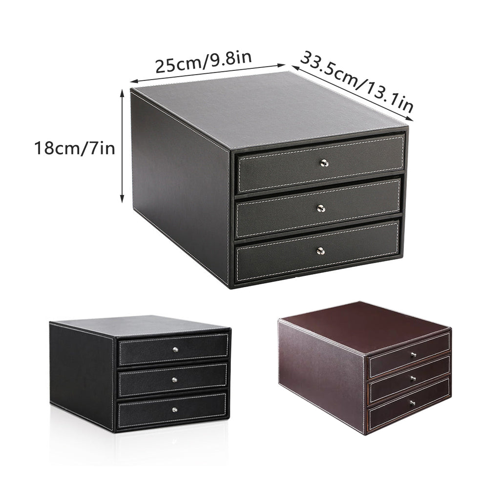 A4 Three Drawer File Tray Two Colours Set | StorageOZ