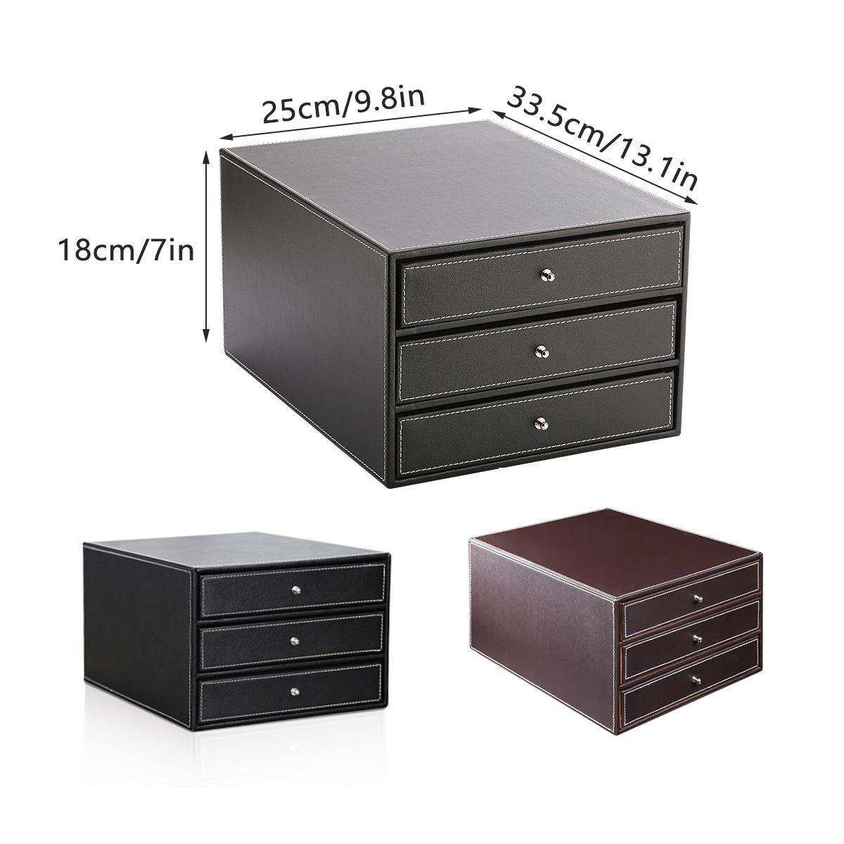 A4 Three Drawer File Tray Two Colours Set | StorageOZ