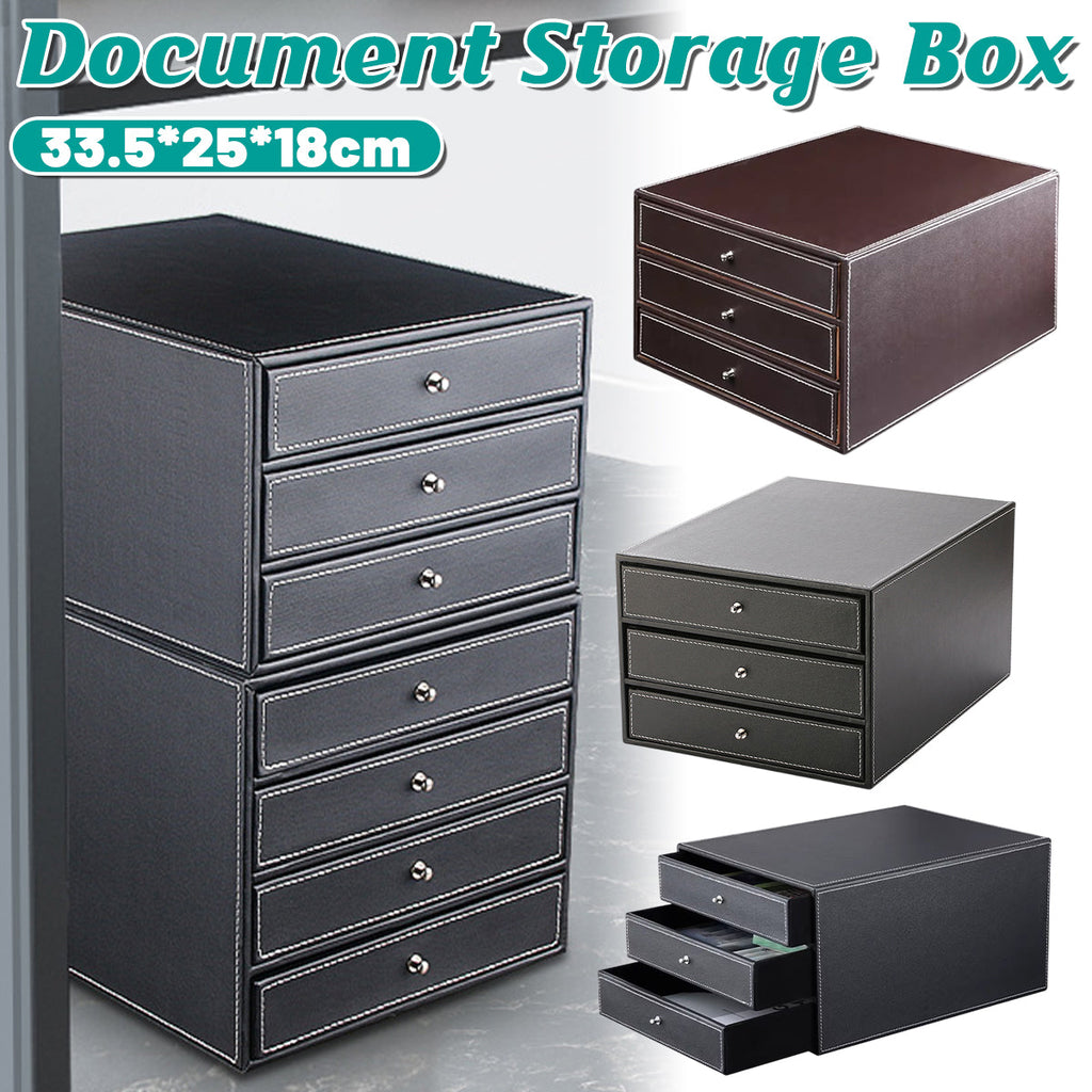 A4 Three Drawer File Tray Two Colours Set | StorageOZ