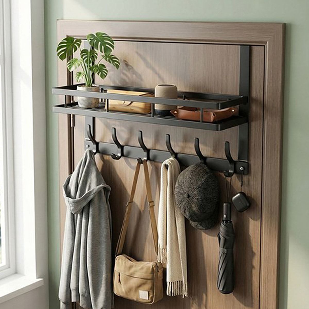 Over Door Storage Rack with Mesh Shelf 51cm | StorageOZ