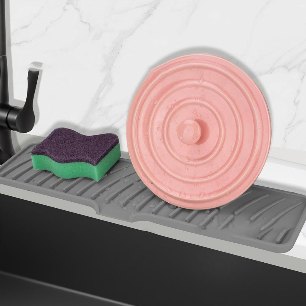 Long Silicone Sink Drain Mat Two Colours | StorageOZ