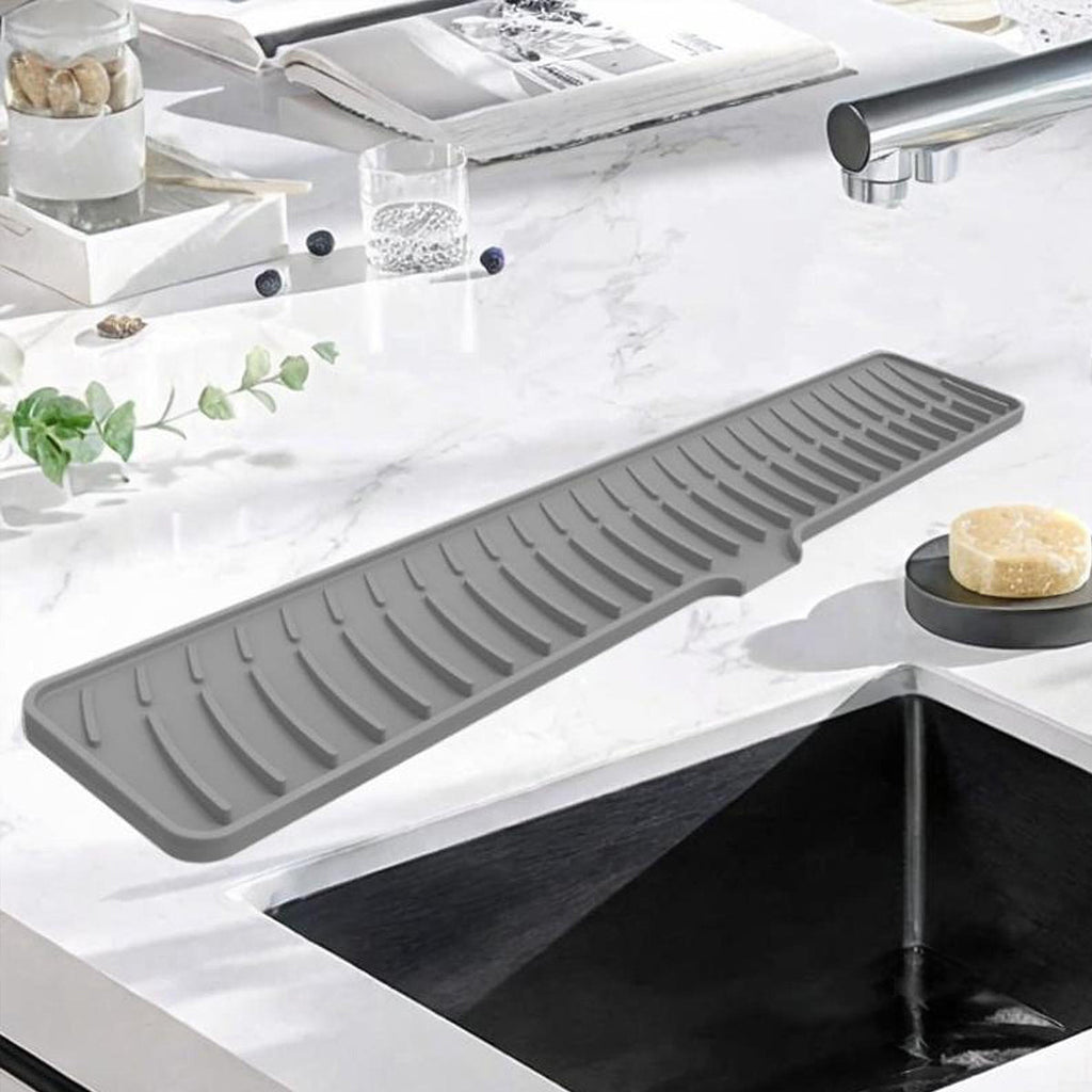 Long Silicone Sink Drain Mat Two Colours | StorageOZ