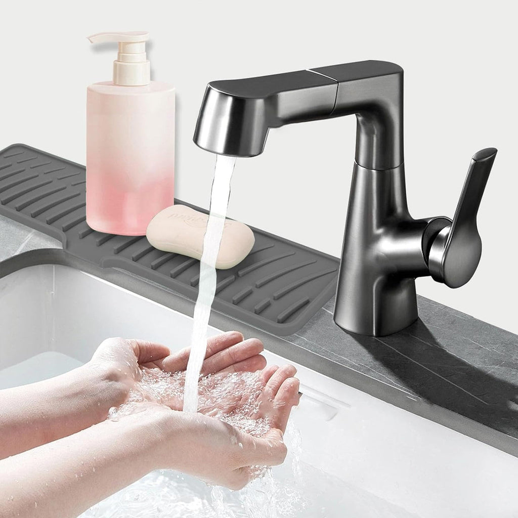 Long Silicone Sink Drain Mat Two Colours | StorageOZ