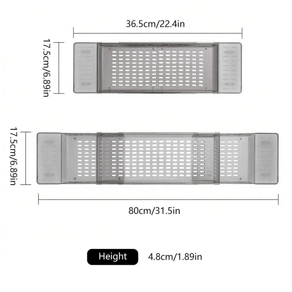 Clear Bathtub Trays Two Colours Organiser | StorageOZ