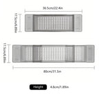 Clear Bathtub Trays Two Colours Organiser | StorageOZ