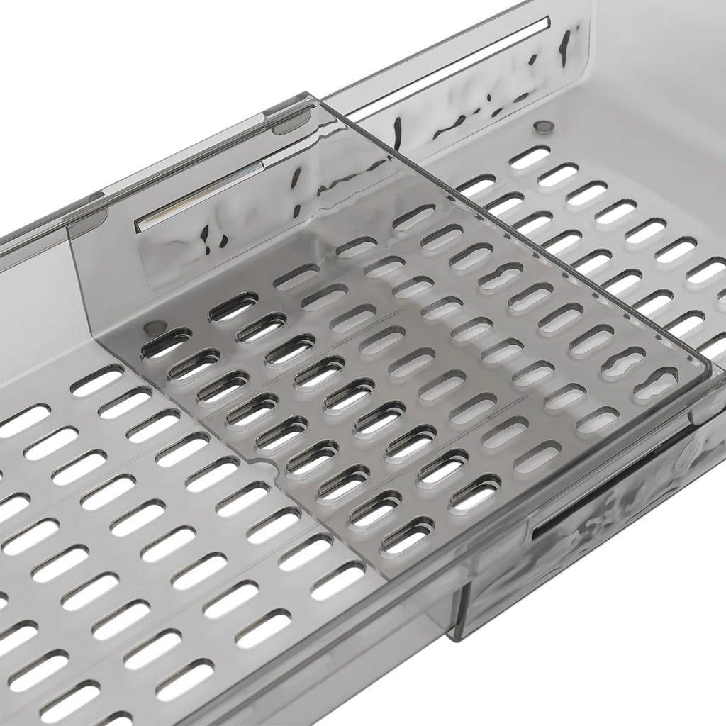 Clear Bathtub Trays Two Colours Organiser | StorageOZ