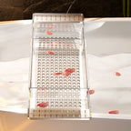 Clear Bathtub Trays Two Colours Organiser | StorageOZ