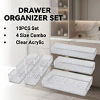 10 Pcs Drawer Organiser Tray Set Organiser | StorageOZ