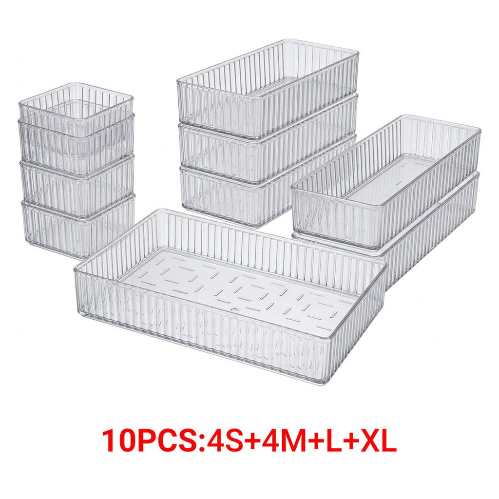 10 Pcs Drawer Organiser Tray Set Organiser | StorageOZ