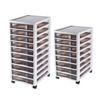 Clear Drawer Tower 8 or 10 Layers Organiser | StorageOZ