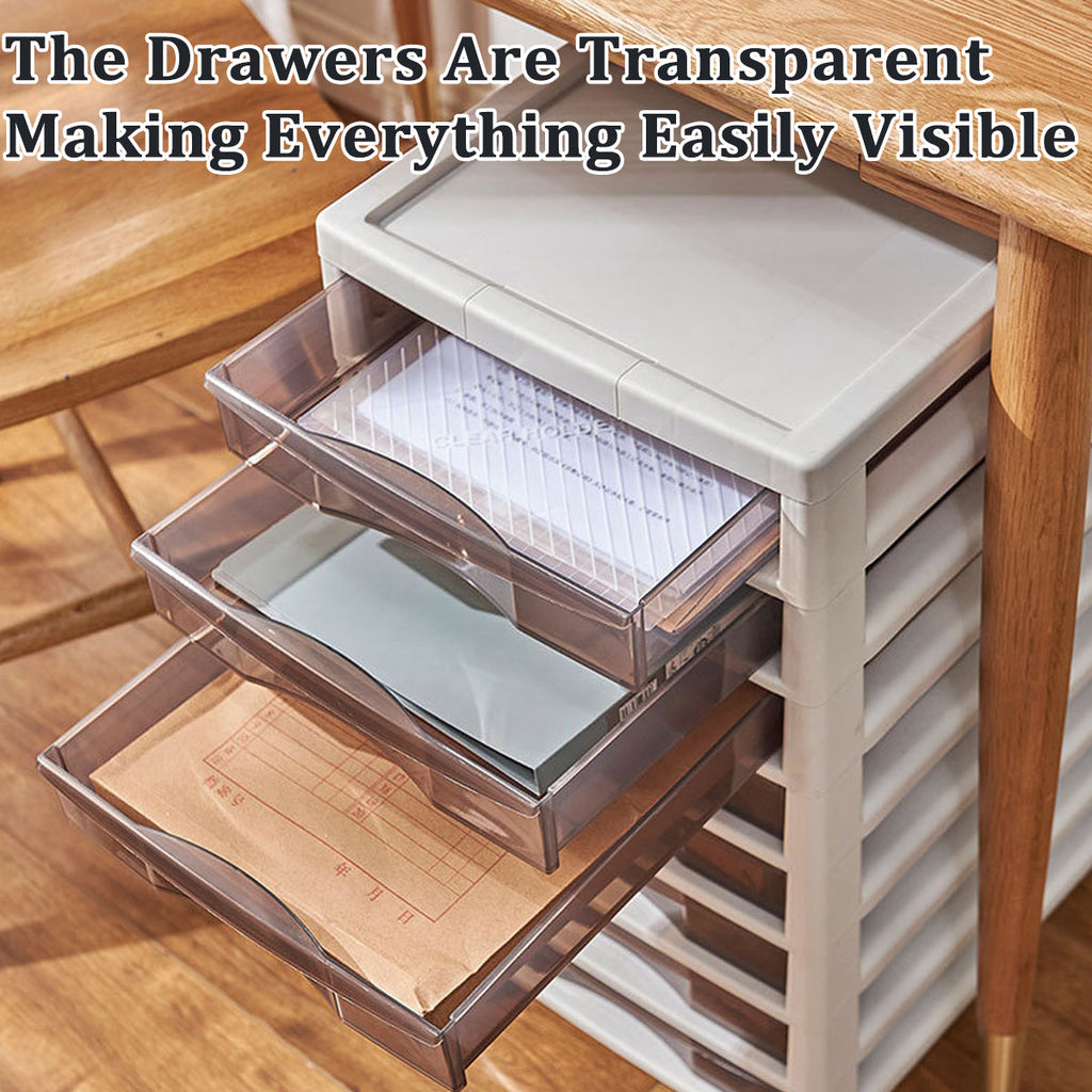 Clear Drawer Tower 8 or 10 Layers Organiser | StorageOZ