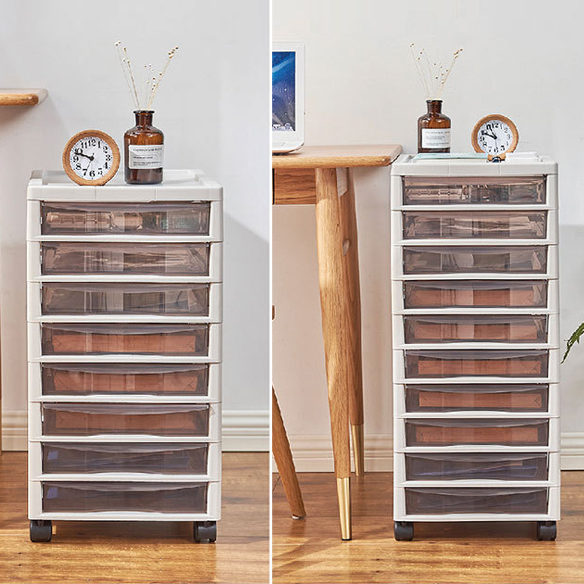 Clear Drawer Tower 8 or 10 Layers Organiser | StorageOZ
