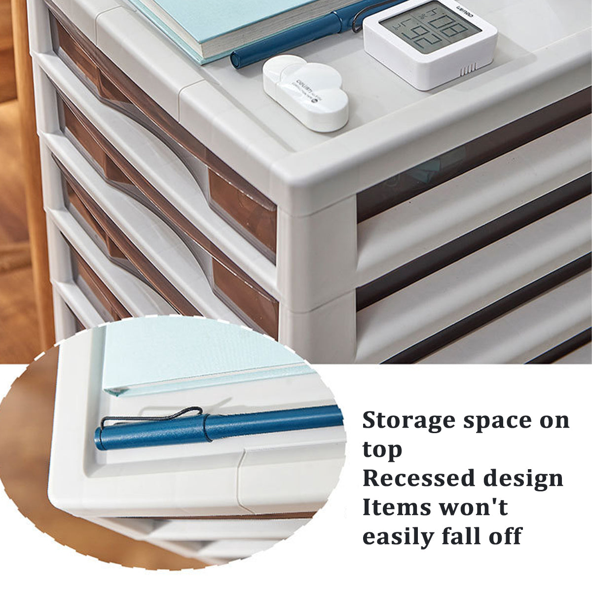 Clear Drawer Tower 8 or 10 Layers Organiser | StorageOZ