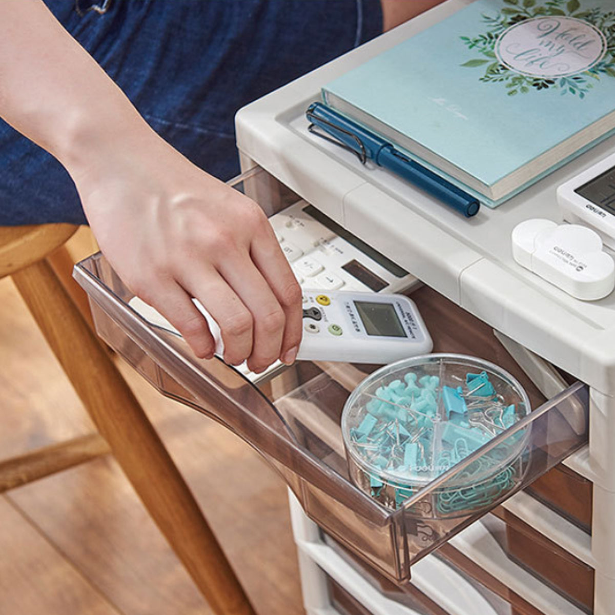 Clear Drawer Tower 8 or 10 Layers Organiser | StorageOZ