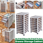 Clear Drawer Tower 8 or 10 Layers Organiser | StorageOZ