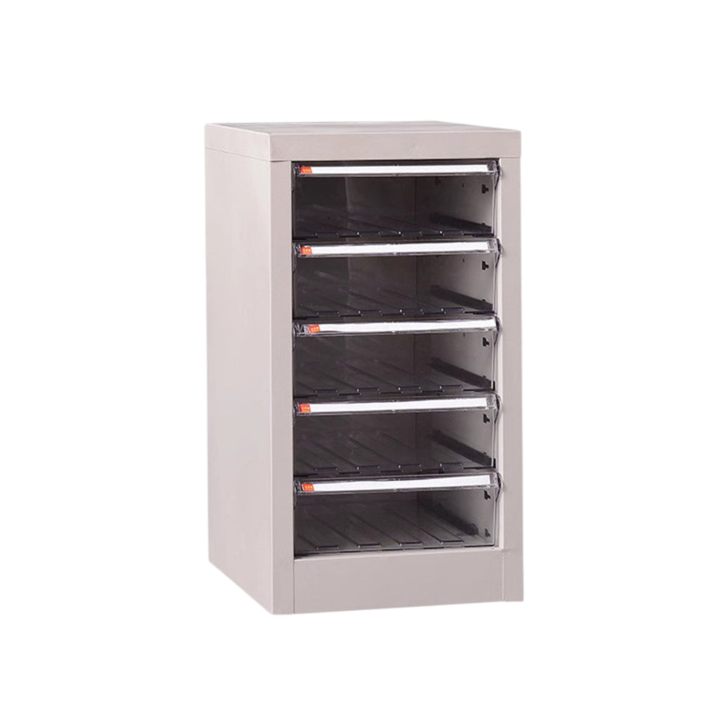 Clear Front File Cabinet Two Heights Set | StorageOZ