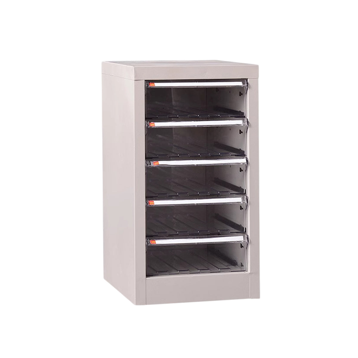 Clear Front File Cabinet Two Heights Set | StorageOZ