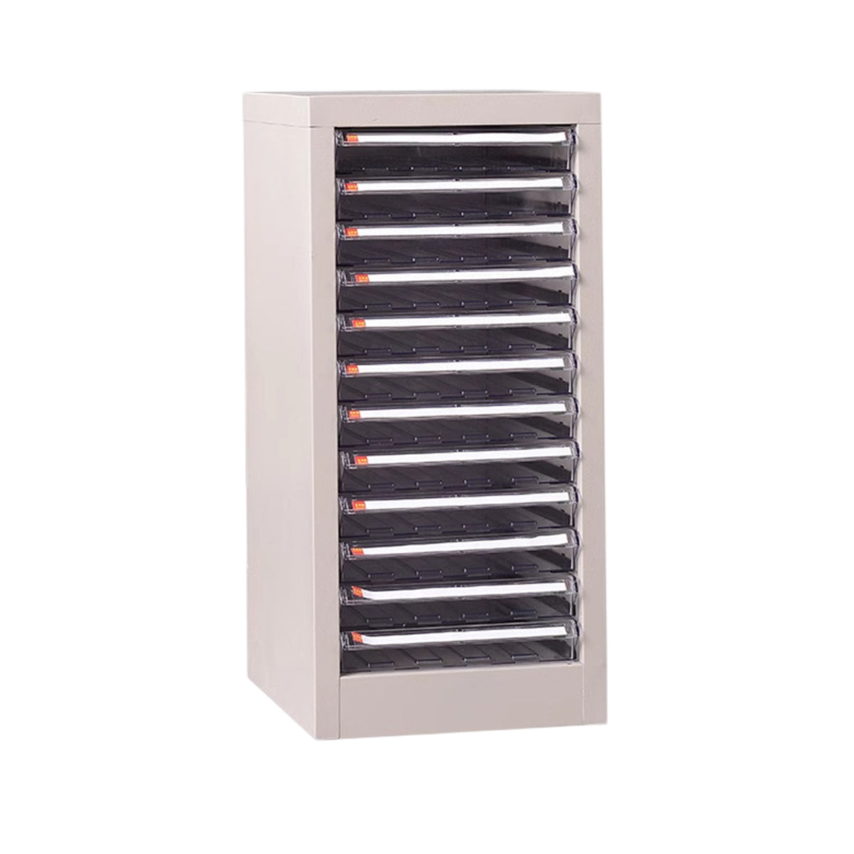 Clear Front File Cabinet Two Heights Set | StorageOZ