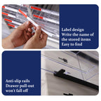 Clear Front File Cabinet Two Heights Set | StorageOZ