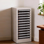 Clear Front File Cabinet Two Heights Set | StorageOZ
