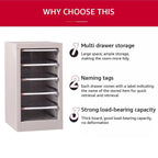Clear Front File Cabinet Two Heights Set | StorageOZ
