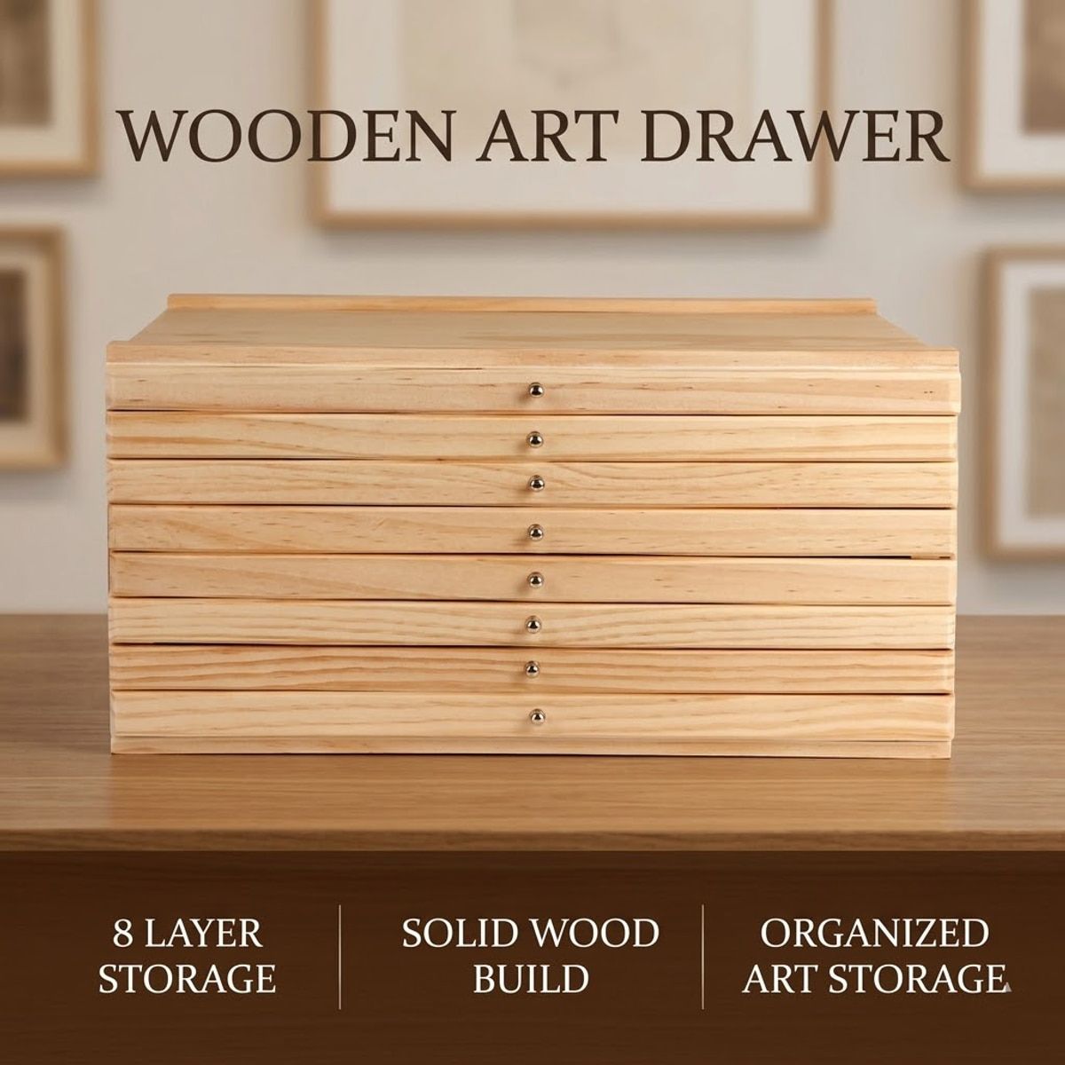 8 Slot Drawing Tool Storage Box Organiser | StorageOZ