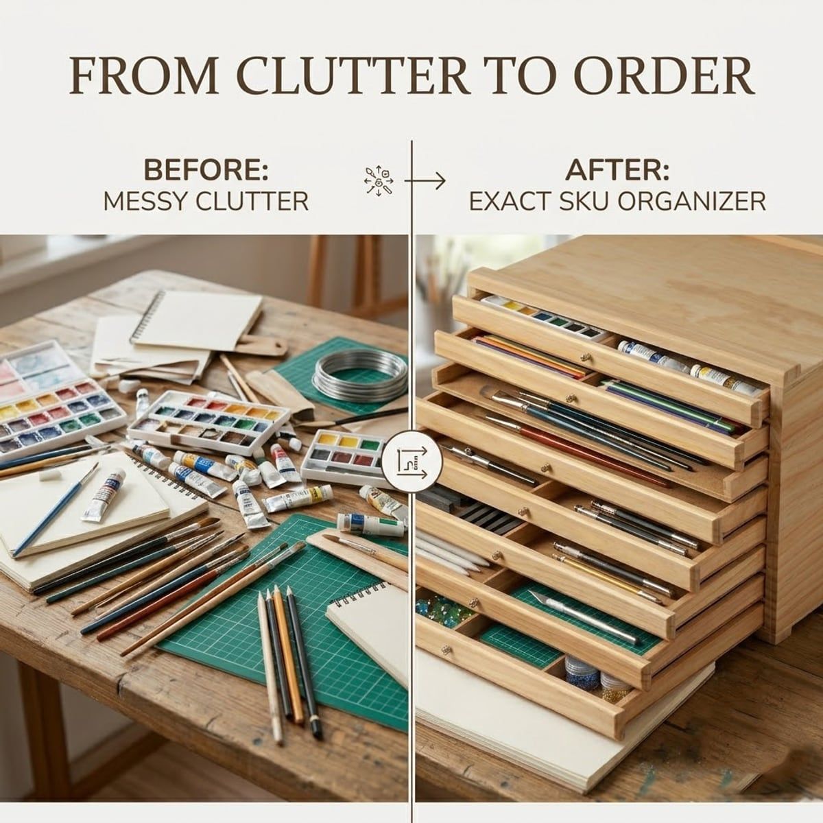 8 Slot Drawing Tool Storage Box Organiser | StorageOZ