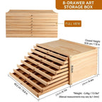 8 Slot Drawing Tool Storage Box Organiser | StorageOZ
