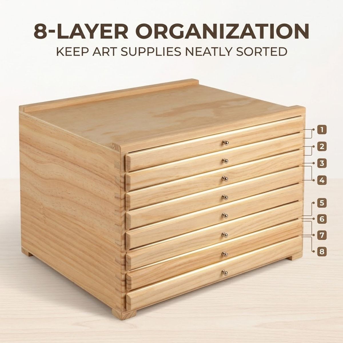 8 Slot Drawing Tool Storage Box Organiser | StorageOZ
