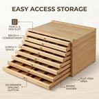 8 Slot Drawing Tool Storage Box Organiser | StorageOZ