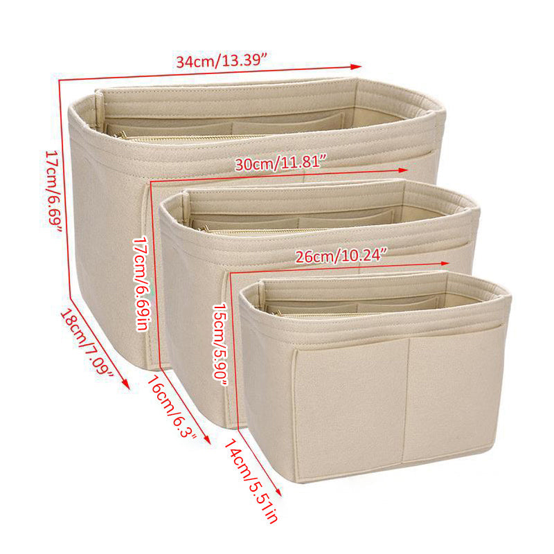 Felt Handbag Inserts Several Sizes Organiser | StorageOZ