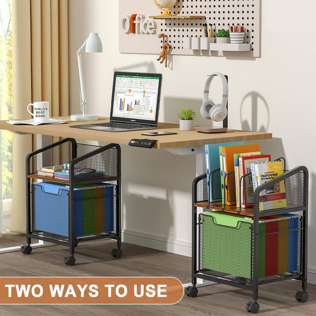 Black File Cabinet Desk Storage Organiser | StorageOZ