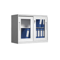 White Metal File Cabinet Two Heights Set | StorageOZ
