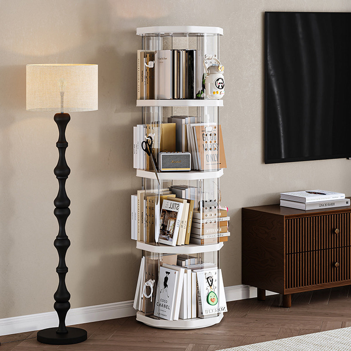 Swivel Bookshelves Two Sizes Home Organiser | StorageOZ